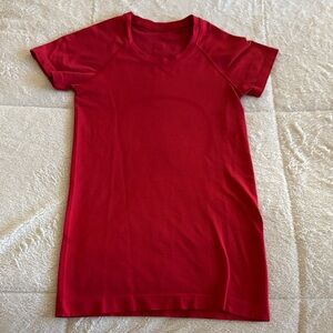 Red Lululemon Limited Edition Lunar New Year Swiftly Tech Short Sleeve 2.0